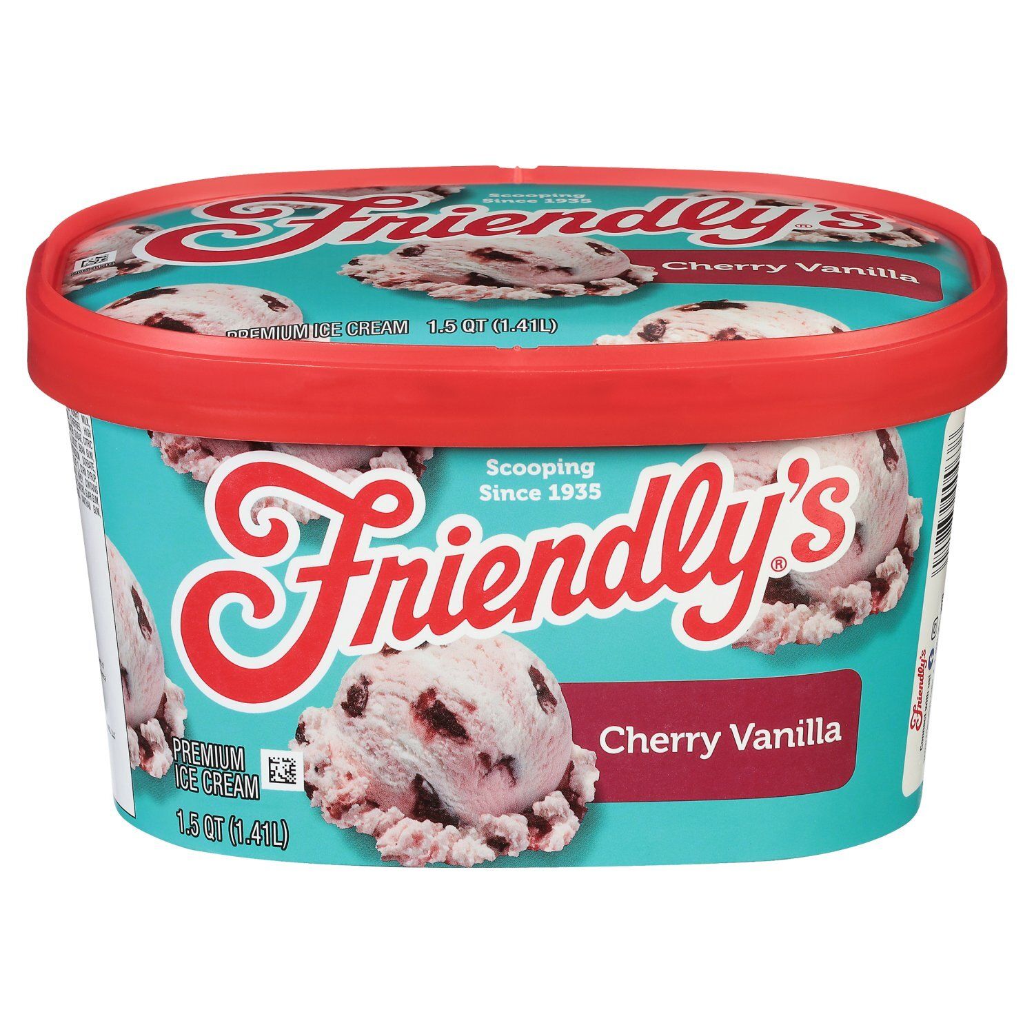 Friendly&#39;s Cherry Vanilla Premium Ice Cream, 1.5 qt