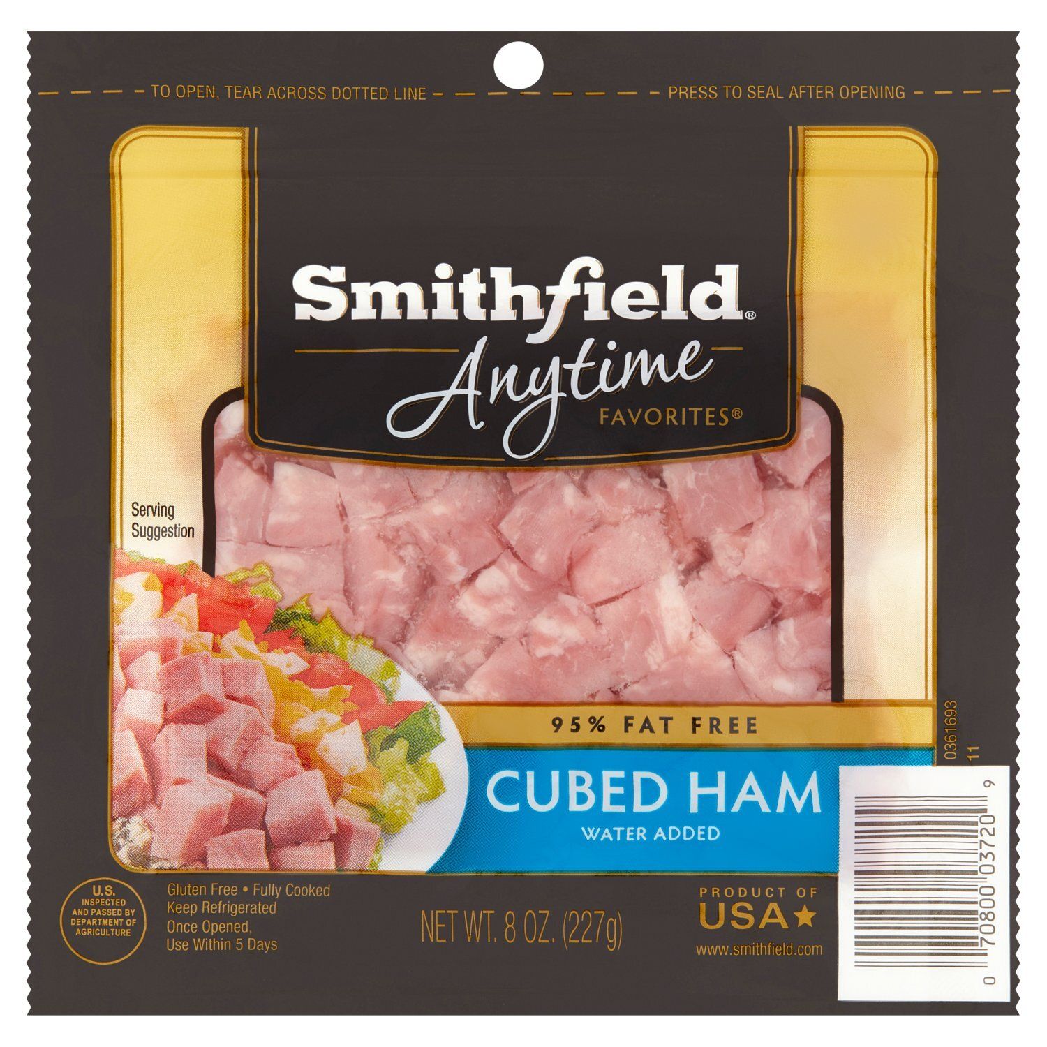 Smithfield Anytime Favorites Cubed Ham, 8 oz