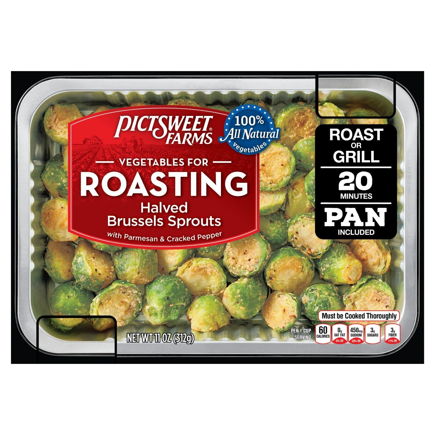 Pictsweet Farms Vegetables for Roasting Halved Brussels Sprouts, 11 oz