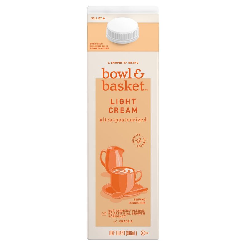 Bowl &amp; Basket Light Cream, one quart