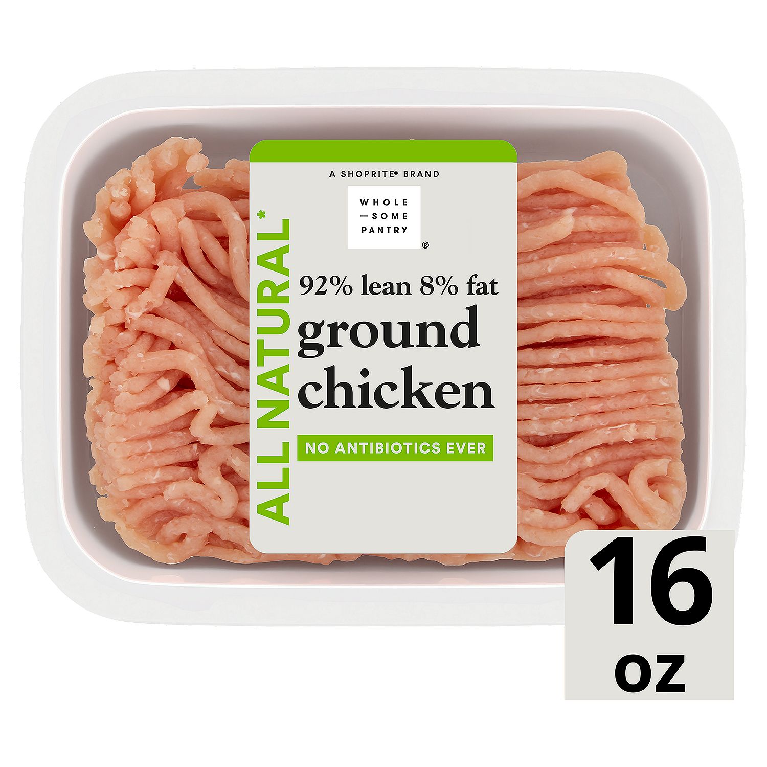 Wholesome Pantry 92% Lean All Natural Ground Chicken, 16 oz