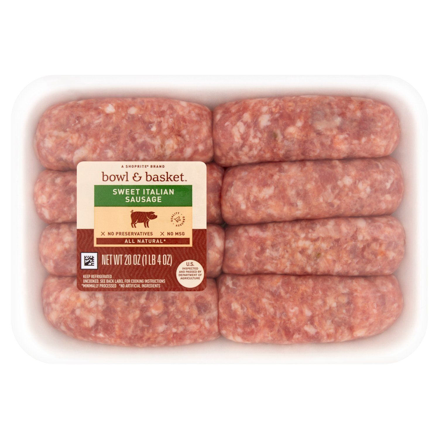 Bowl &amp; Basket Sweet Italian Sausage, 20 oz
