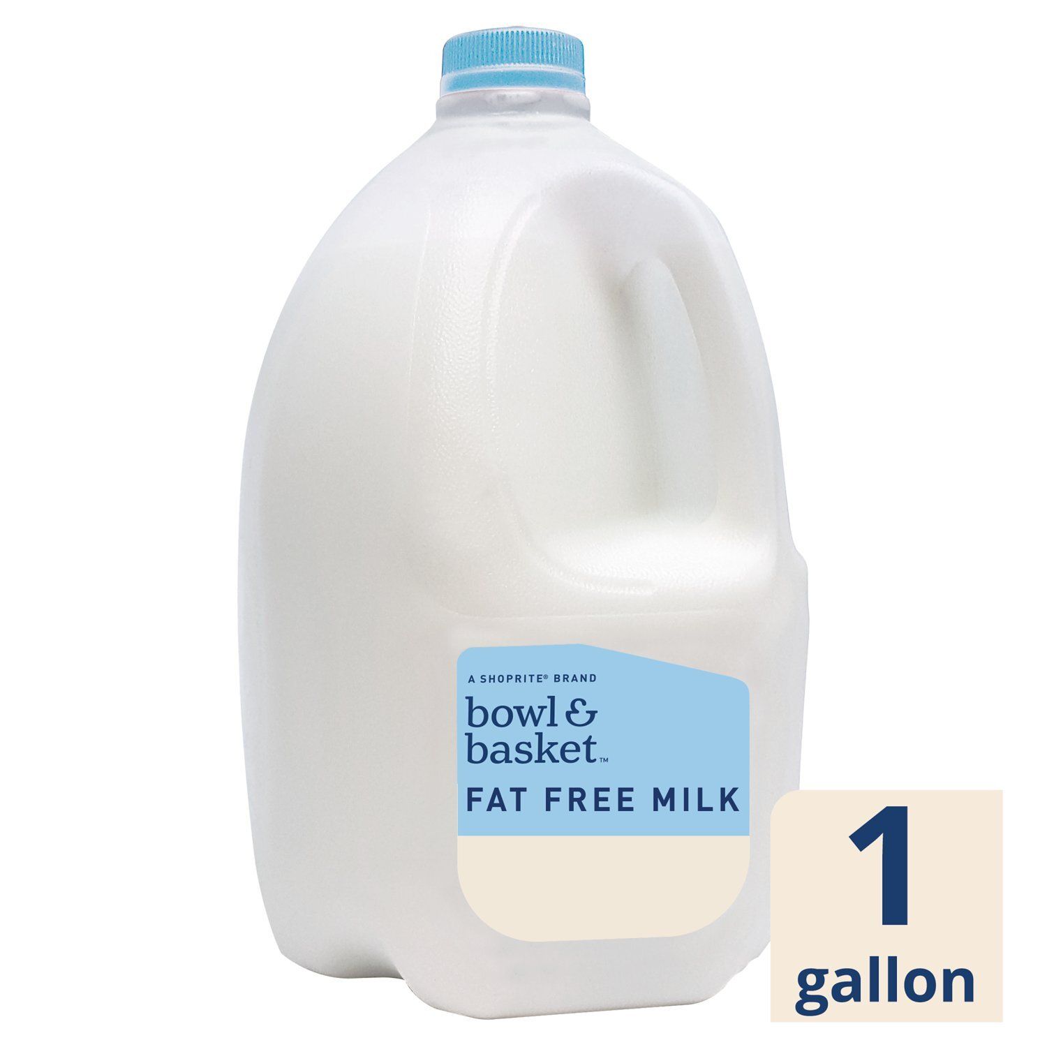 Bowl &amp; Basket Fat Free Milk, one gallon