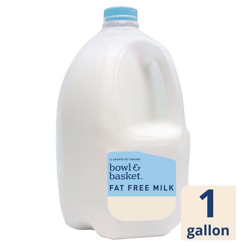 Bowl &amp; Basket Fat Free Milk, one gallon