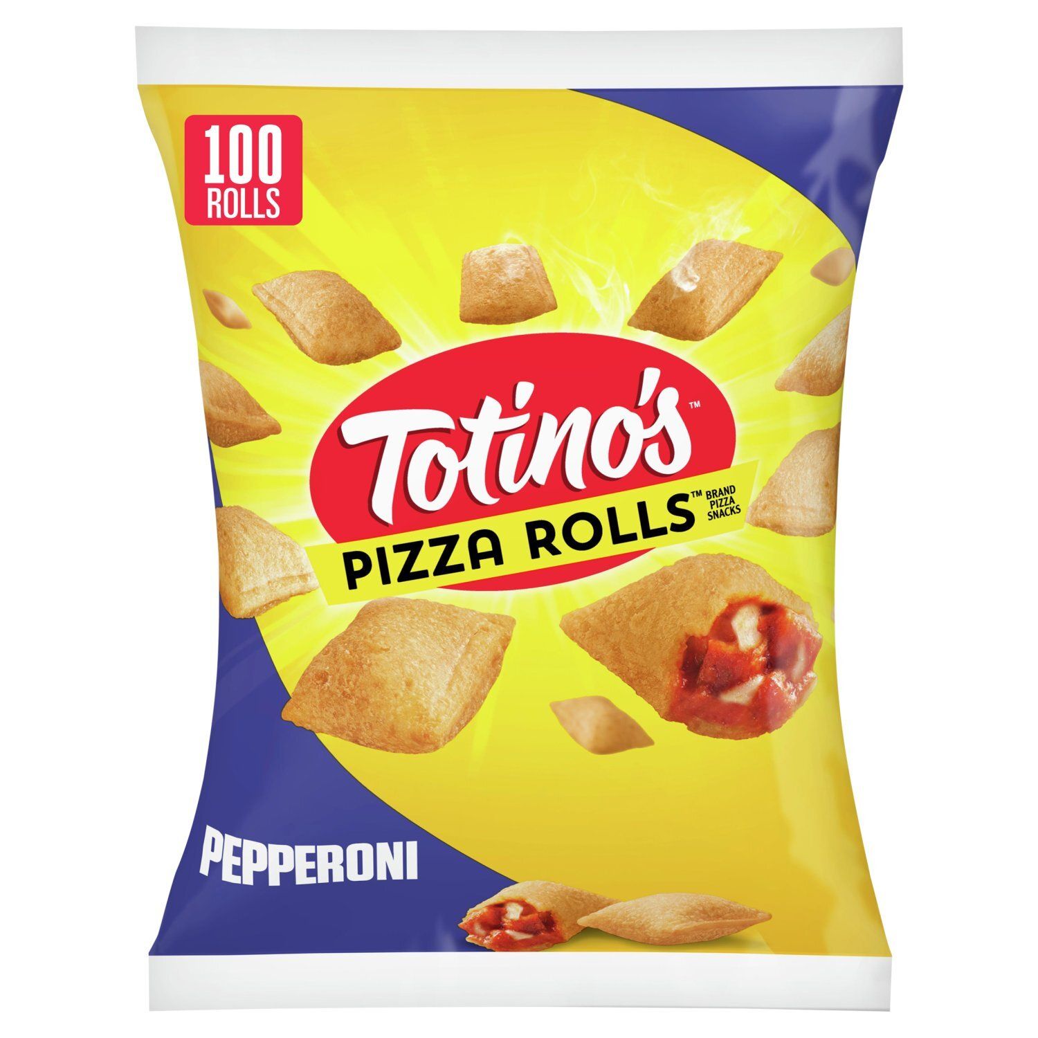 Totino&#39;s Pizza Rolls Pepperoni Pizza Snacks, 100 count, 48.8 oz