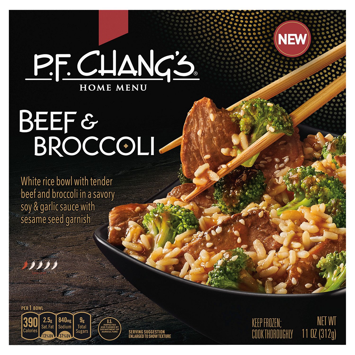 P.F. Chang&#39;s Home Menu Beef &amp; Broccoli, Frozen Meal, 11 oz.