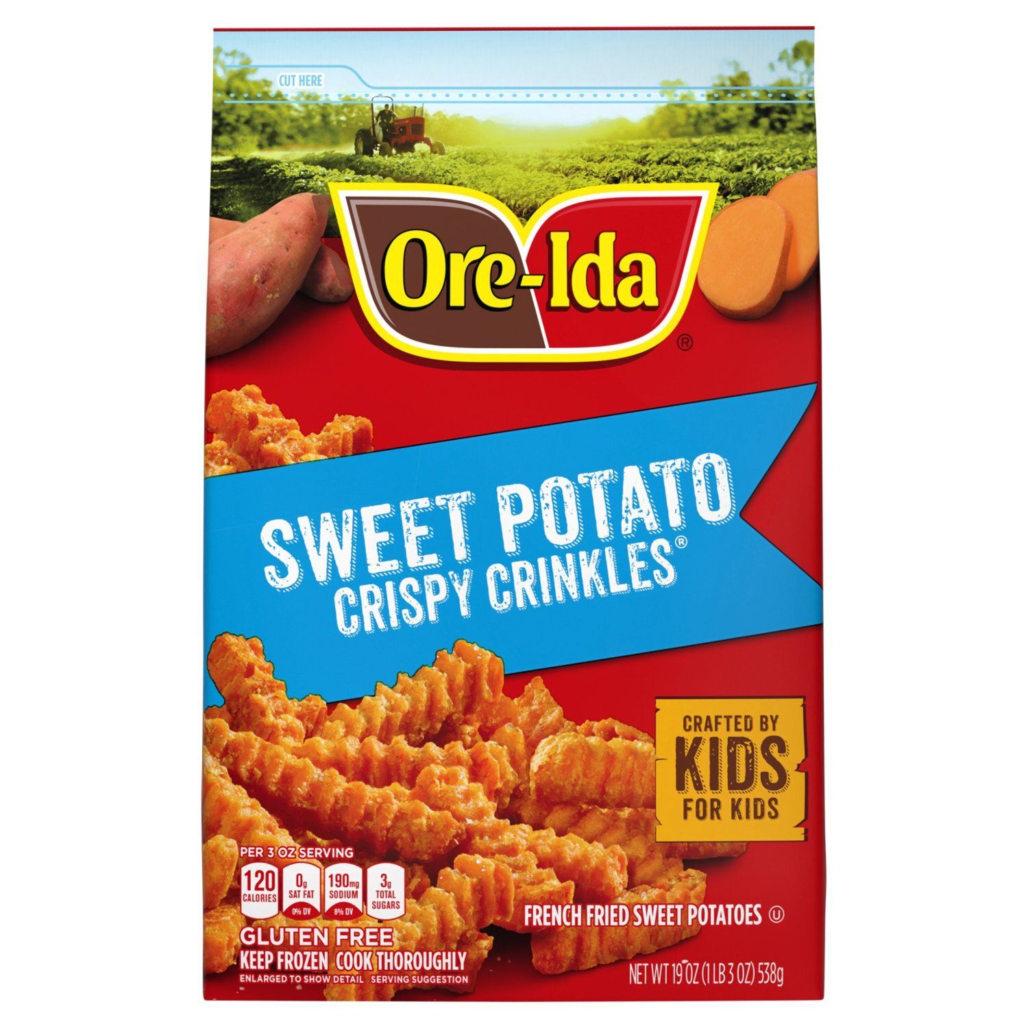 Ore-Ida Crispy Crinkles French Fried Sweet Potatoes, 19 oz