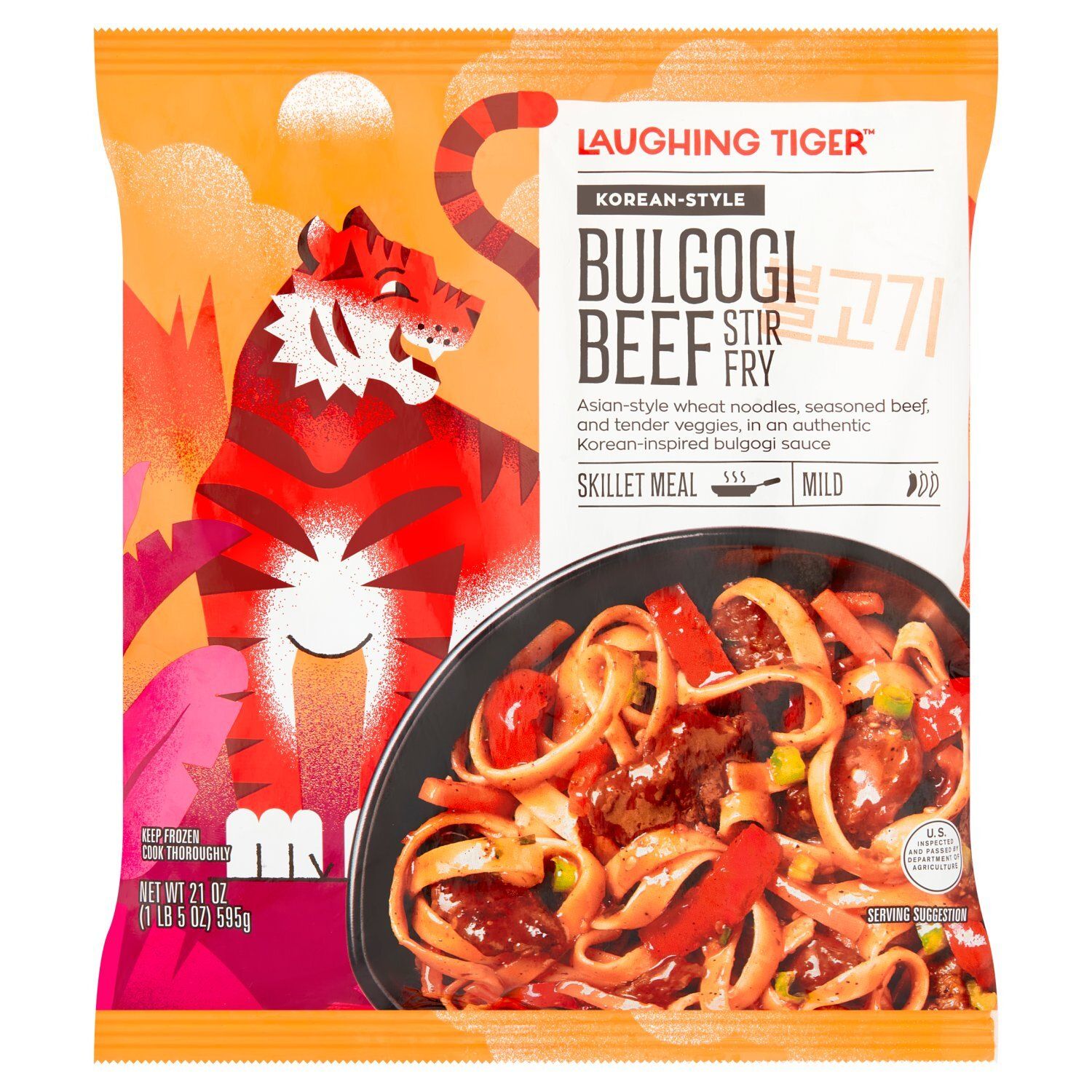Laughing Tiger Korean-Style Bulgogi Beef Stir Fry Skillet Meal, 21 oz