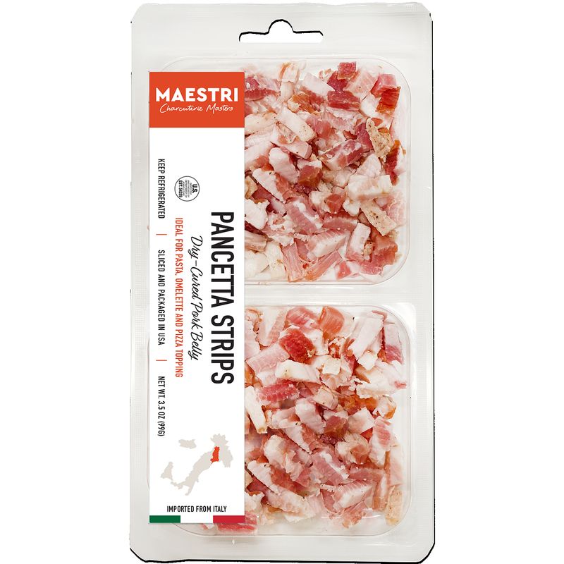 Maestri Pancetta Strips (2) Trays , 3.5 oz
