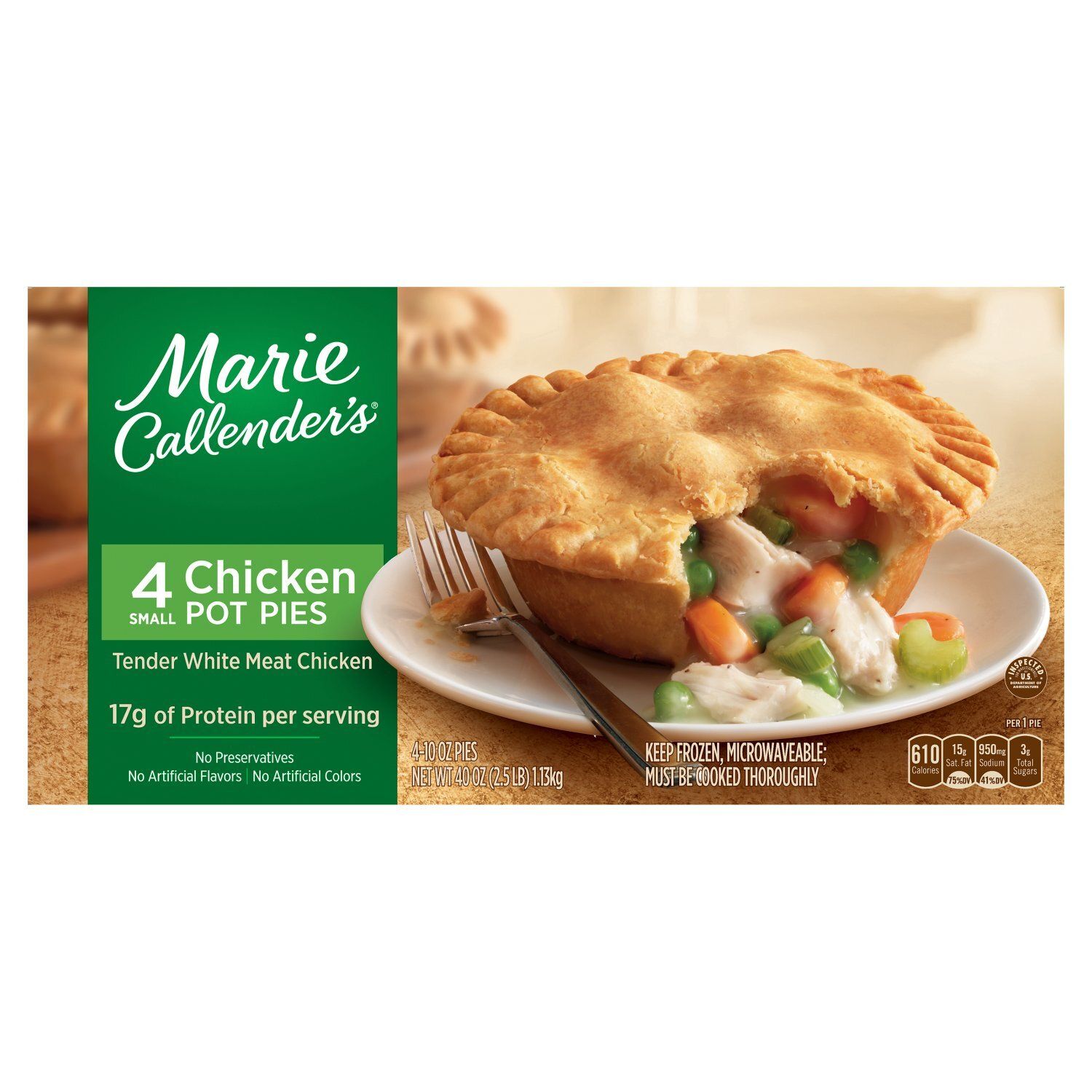 Marie Callender&#39;s Small Chicken Pot Pies, 10 oz, 4 count