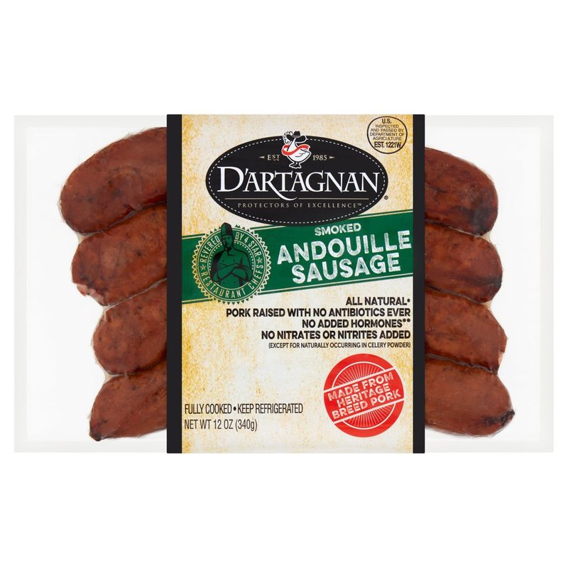D&#39;Artagnan Smoked Andouille Sausage, 12 oz