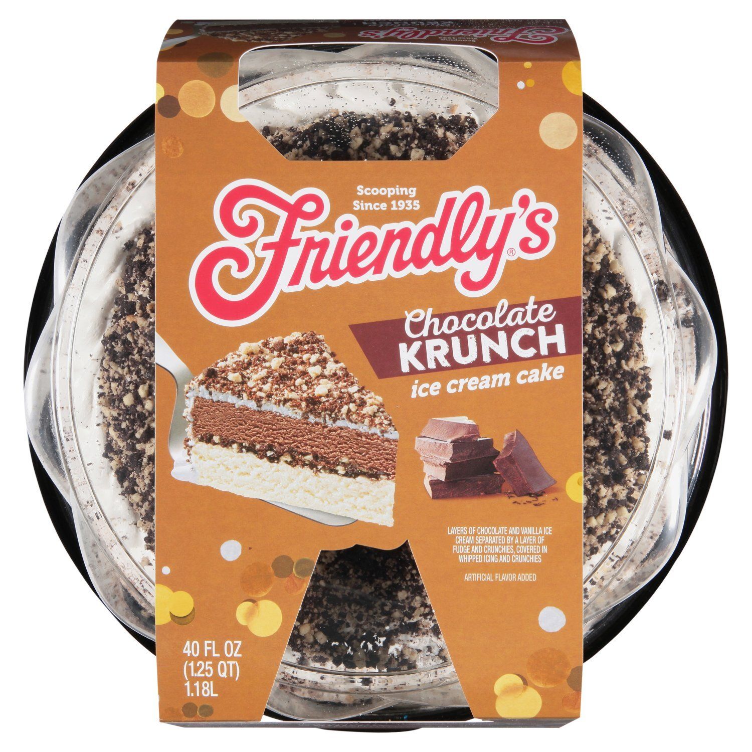 Friendly&#39;s Chocolate Krunch Ice Cream Cake, 40 fl oz