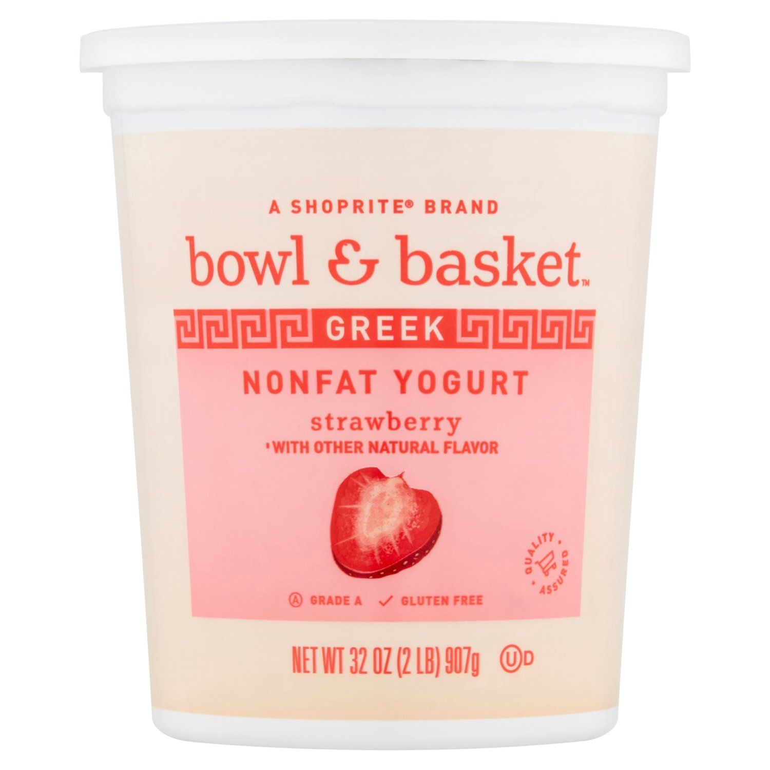 Bowl &amp; Basket Strawberry Greek Nonfat Yogurt, 32 oz