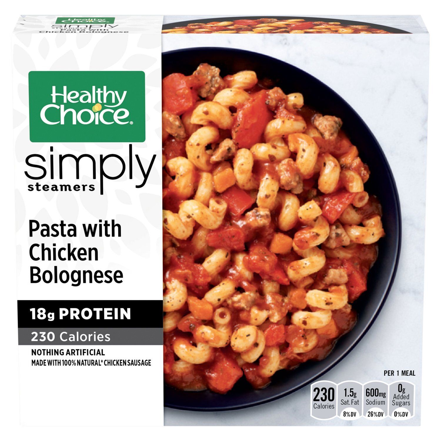 Healthy Choice Simply Steamers Pasta with Chicken Bolognese, 9.5 oz