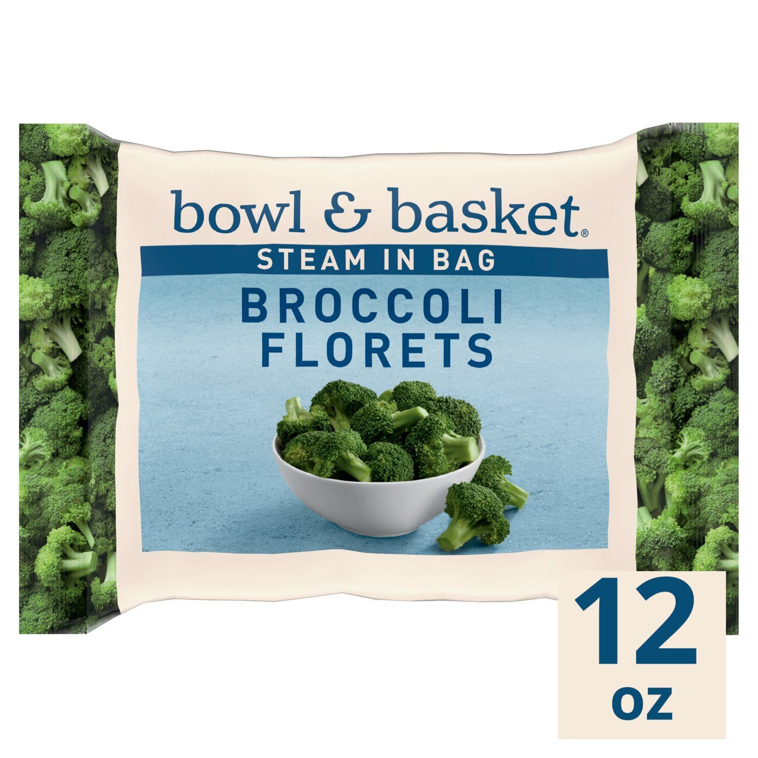 Bowl &amp; Basket Steam in Bag Broccoli Florets, 12 oz