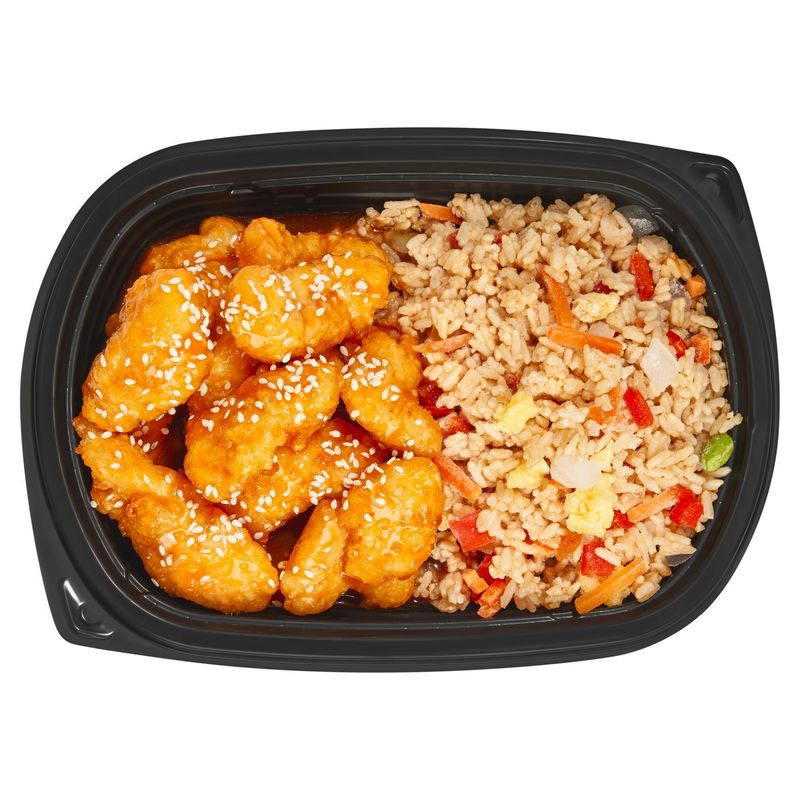 Sesame Orange Chicken &amp; Vegetable Fried Rice - Sold Cold