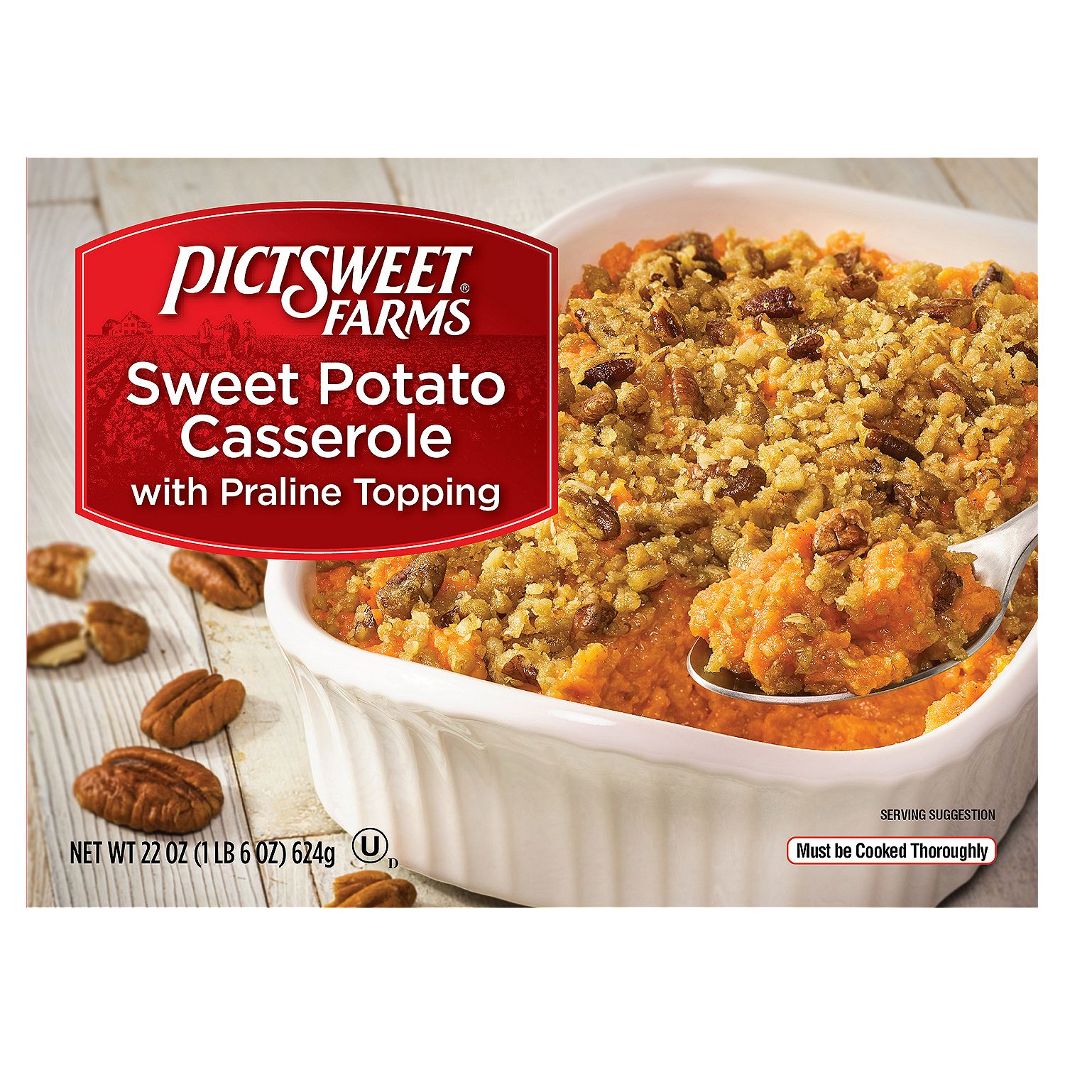 Pictsweet Farms® Sweet Potato Casserole with Praline Topping, Frozen Vegetables, 22 oz