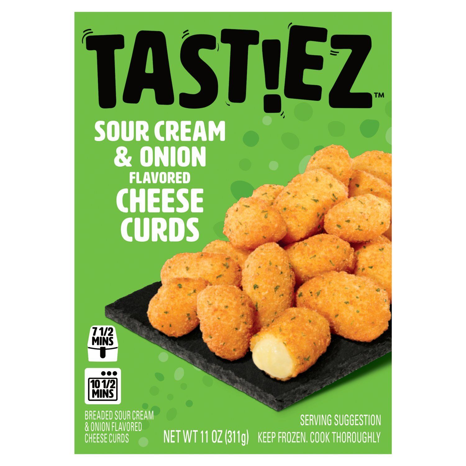 TAST!EZ Sour Cream &amp; Onion Flavored Cheese Curds, 11 oz