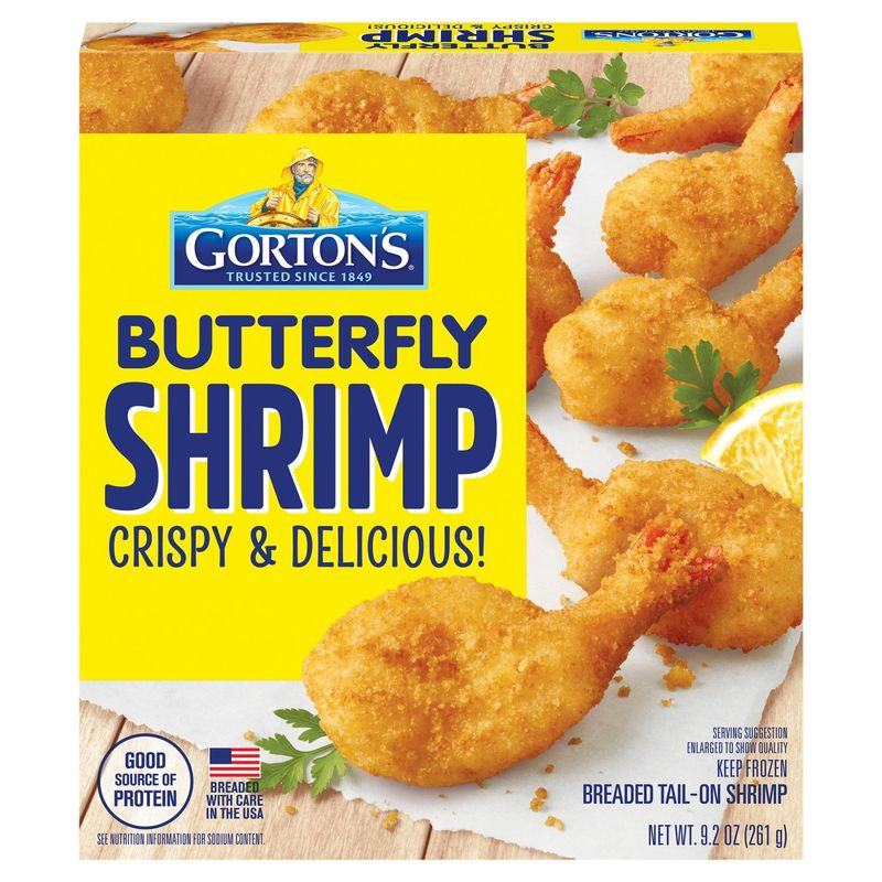 Gorton&#39;s Butterfly Breaded Tail-On Shrimp, 9.2 oz