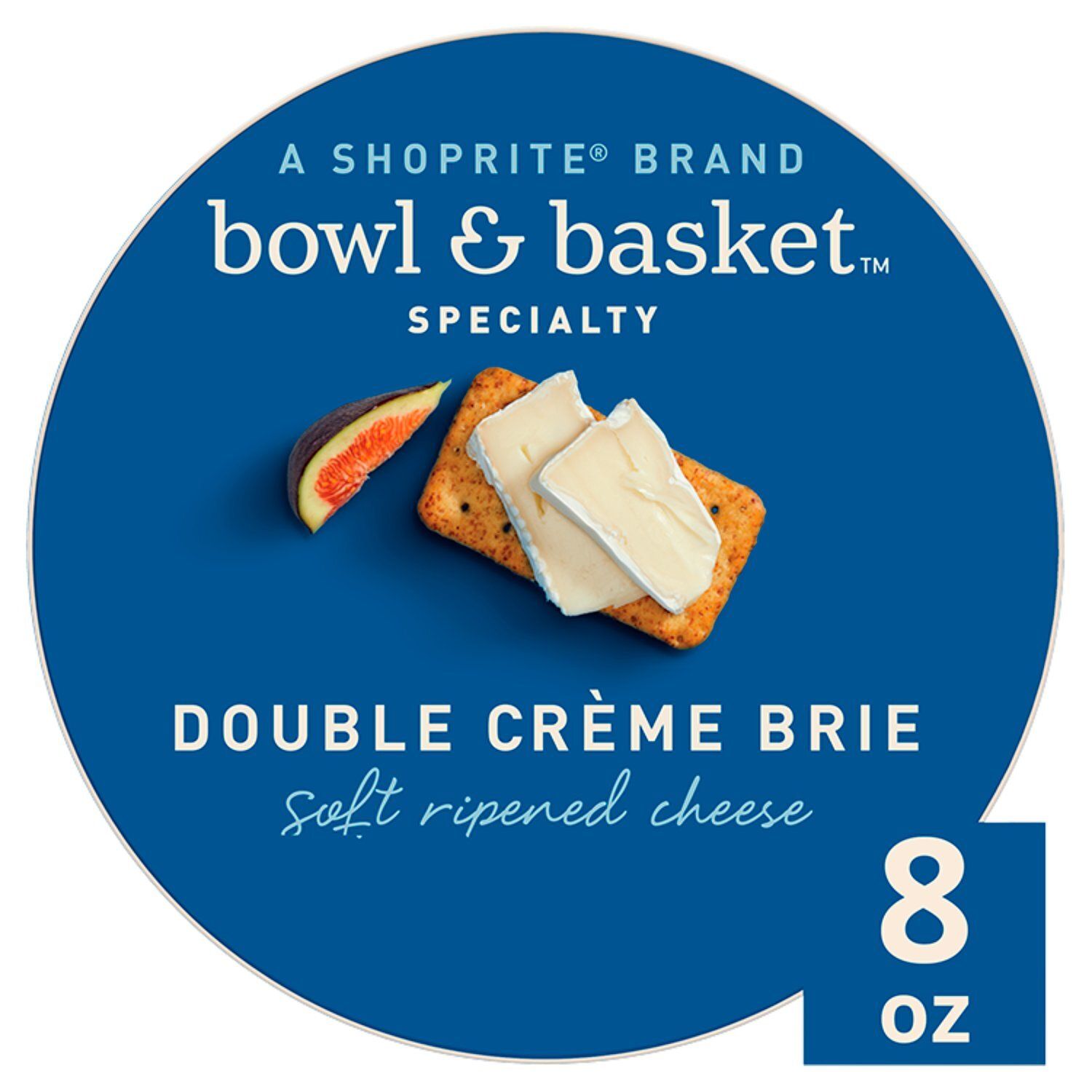 Bowl &amp; Basket Specialty Double Crème Brie Soft Ripened Cheese, 8 oz