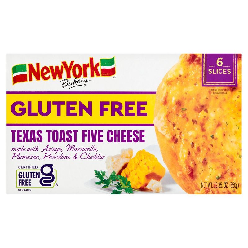 New York Bakery Gluten Free Five Cheese Texas Toast, 6 count, 12.35 oz