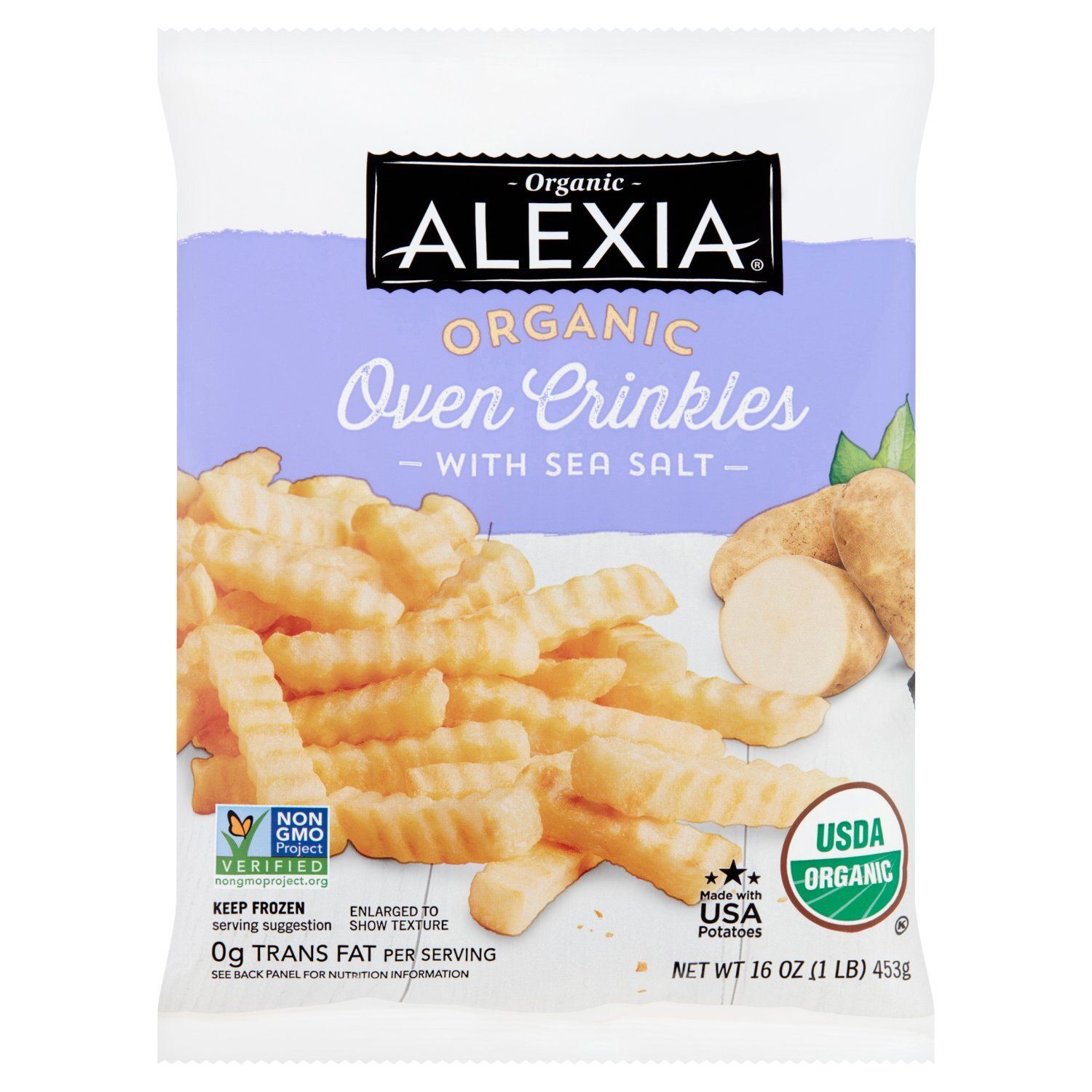 Alexia Organic Oven Crinkles with Sea Salt, 16 oz