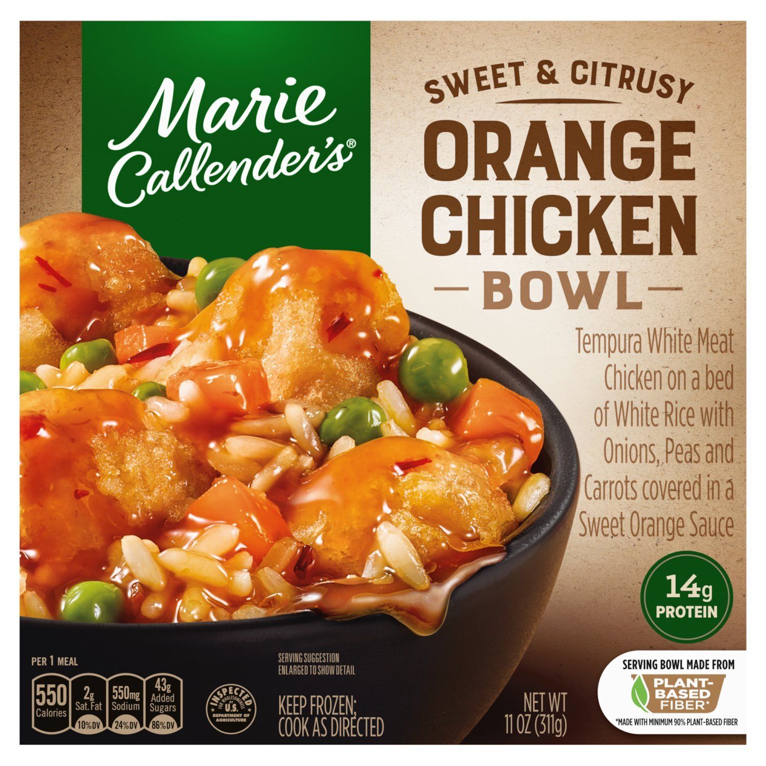 Marie Callender&#39;s Sweet &amp; Citrusy Orange Chicken Bowl, 11 oz