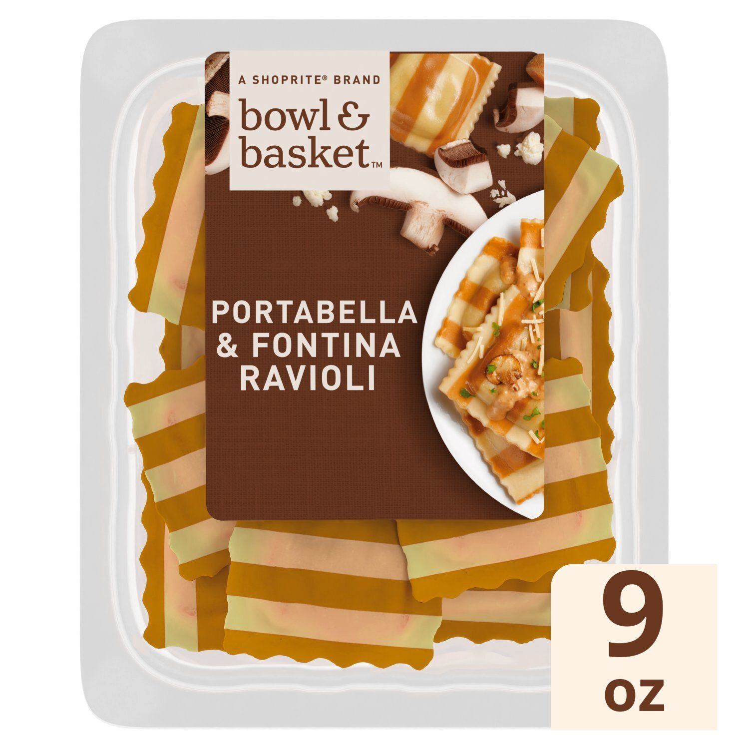 Bowl &amp; Basket Portabella &amp; Fontina Ravioli, 9 oz