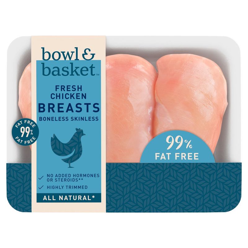 Bowl &amp; Basket Boneless Skinless 99% Fat Free Fresh Chicken Breasts