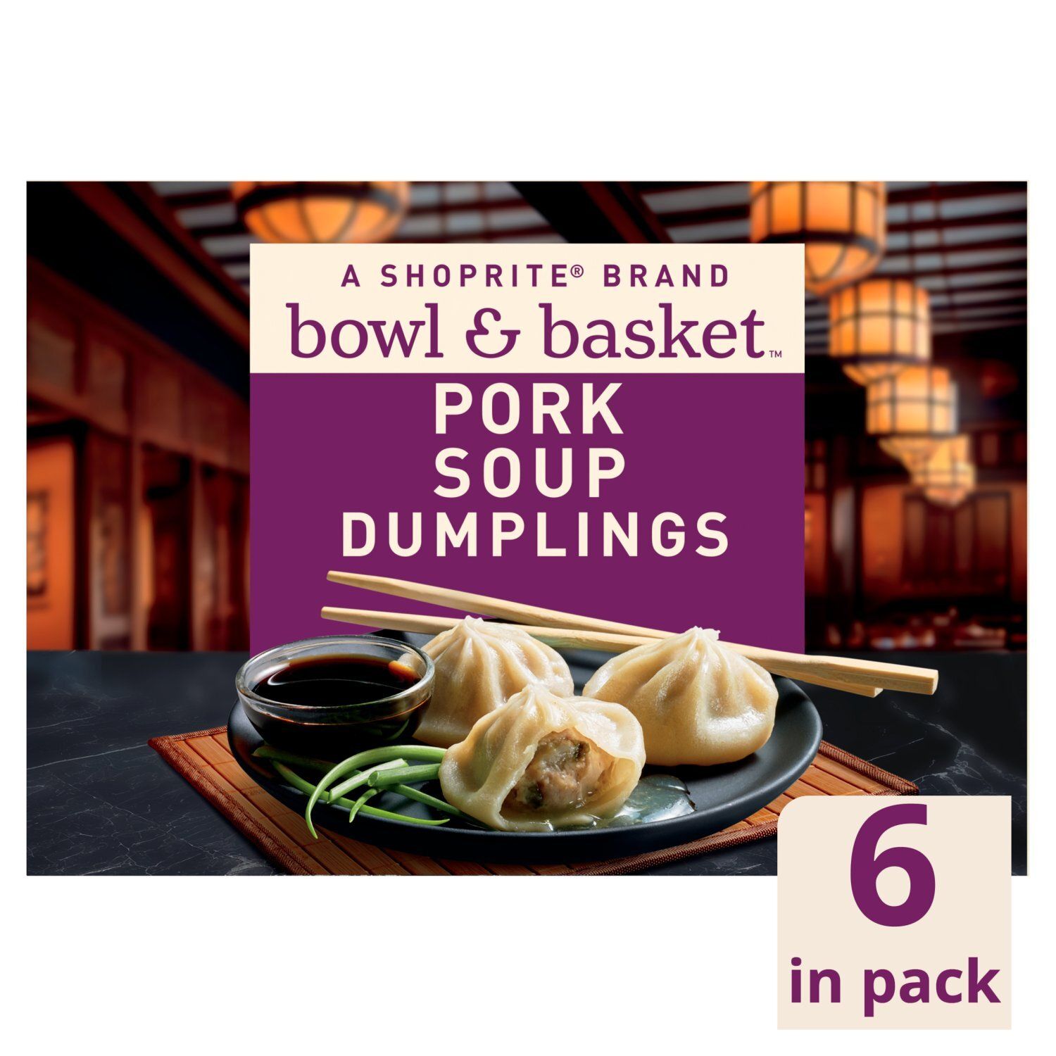 Bowl &amp; Basket Pork Soup Dumplings, 6 count, 6 oz
