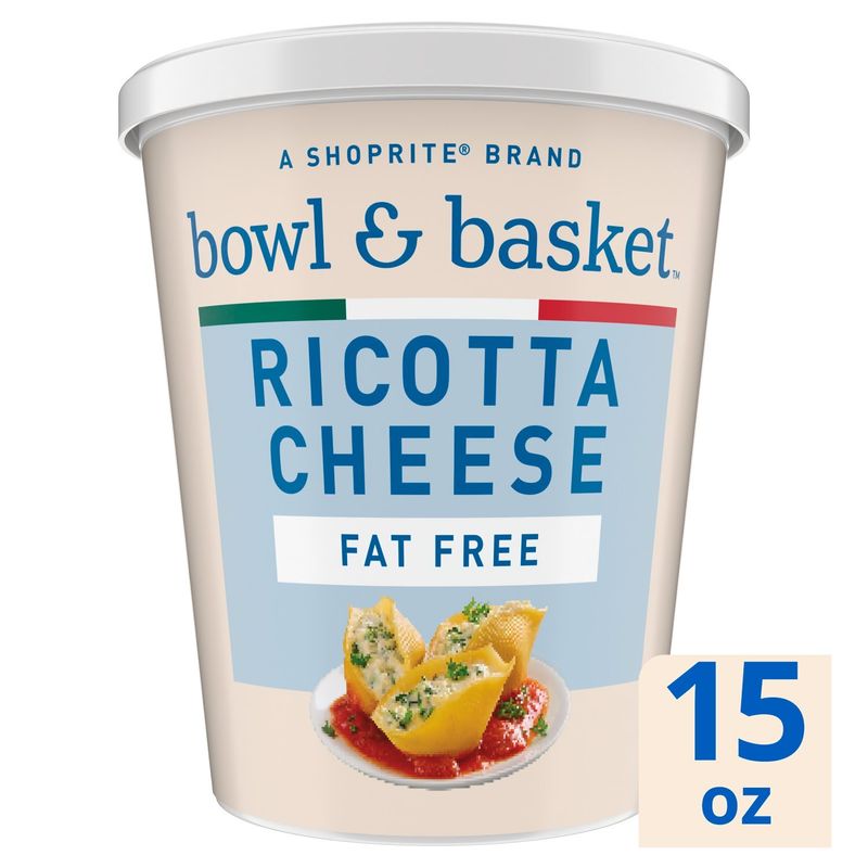 Bowl &amp; Basket Fat Free Ricotta Cheese, 15 oz