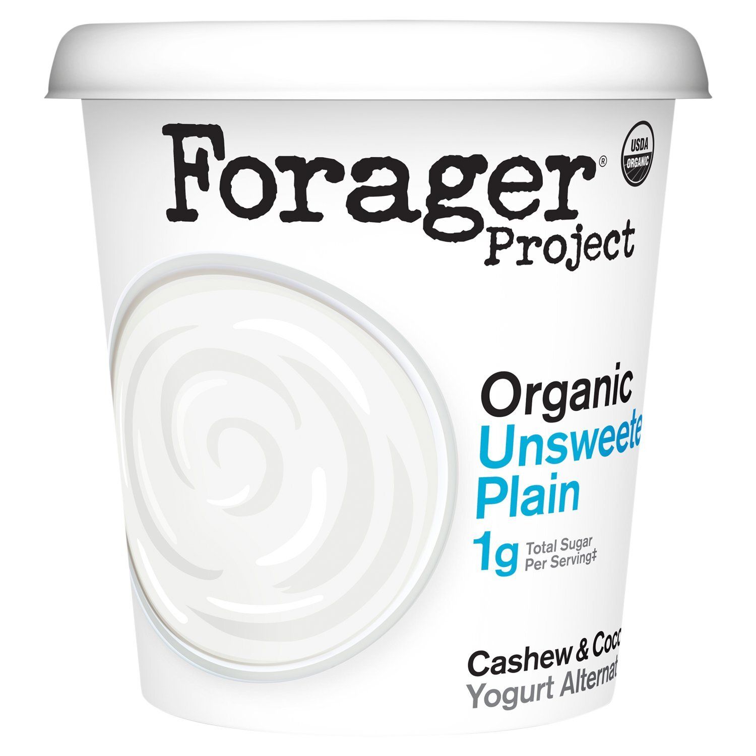 Forager Project Organic Unsweetened Plain Cashew &amp; Coconut Yogurt Alternative, 24 oz