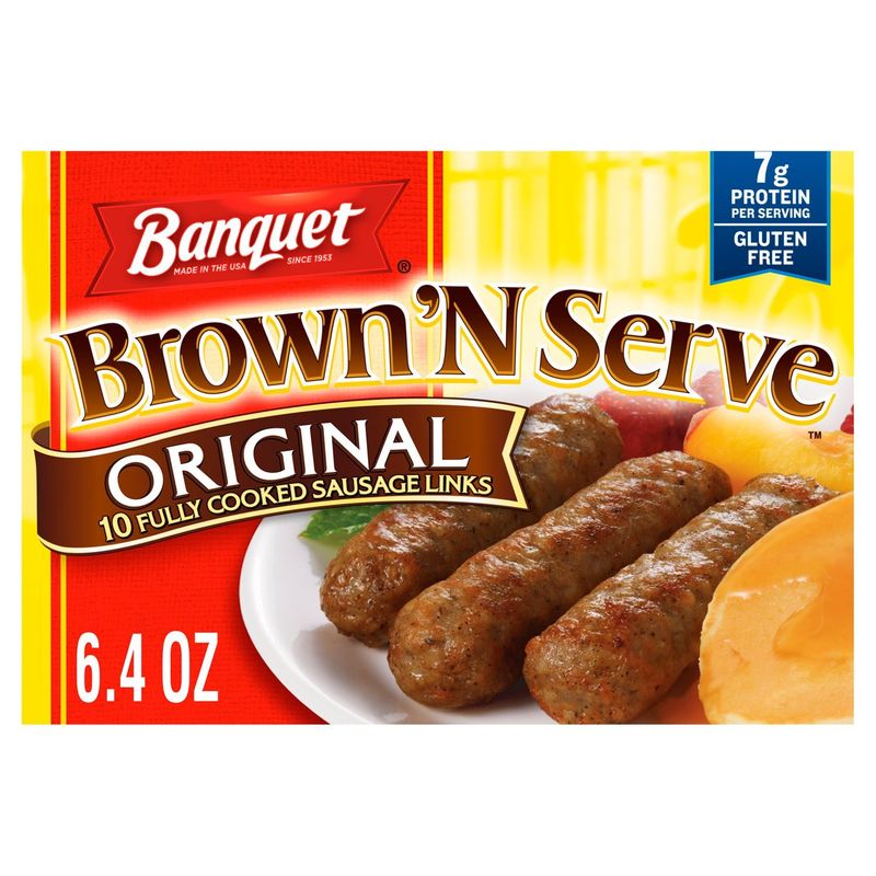 Banquet Brown &#39;N Serve Original Fully Cooked Sausage Links, 10 count, 6.4 oz