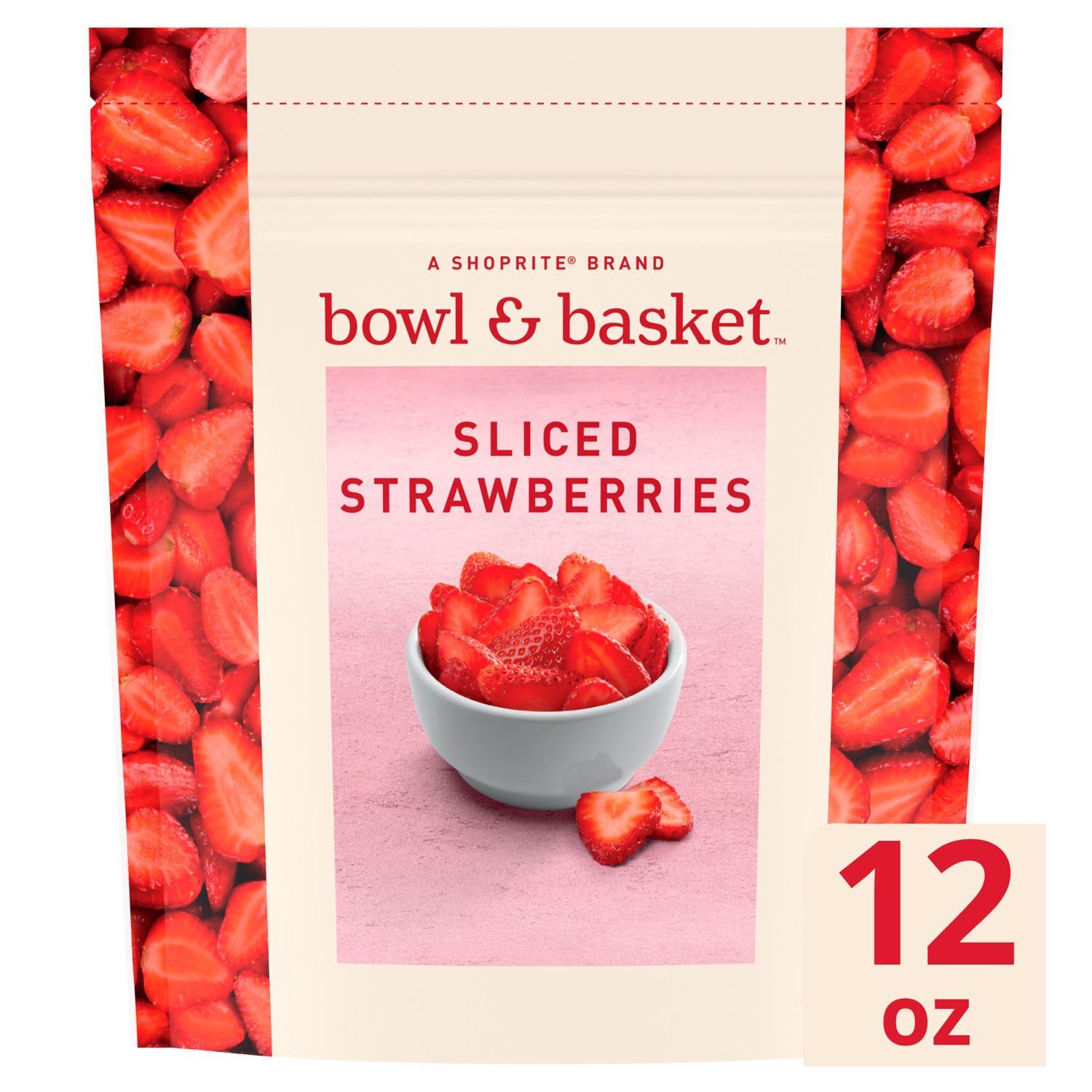 Bowl &amp; Basket Sliced Strawberries, 12 oz