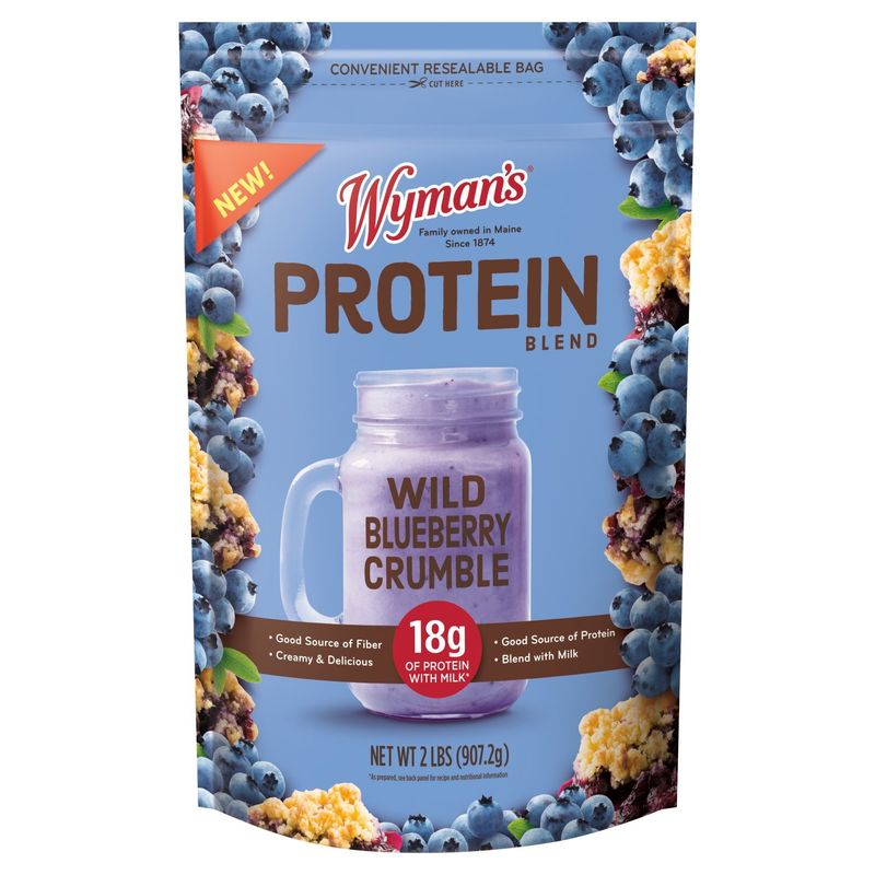 Wyman&#39;s Wild Blueberry Crumble Protein Blend, 2 lbs