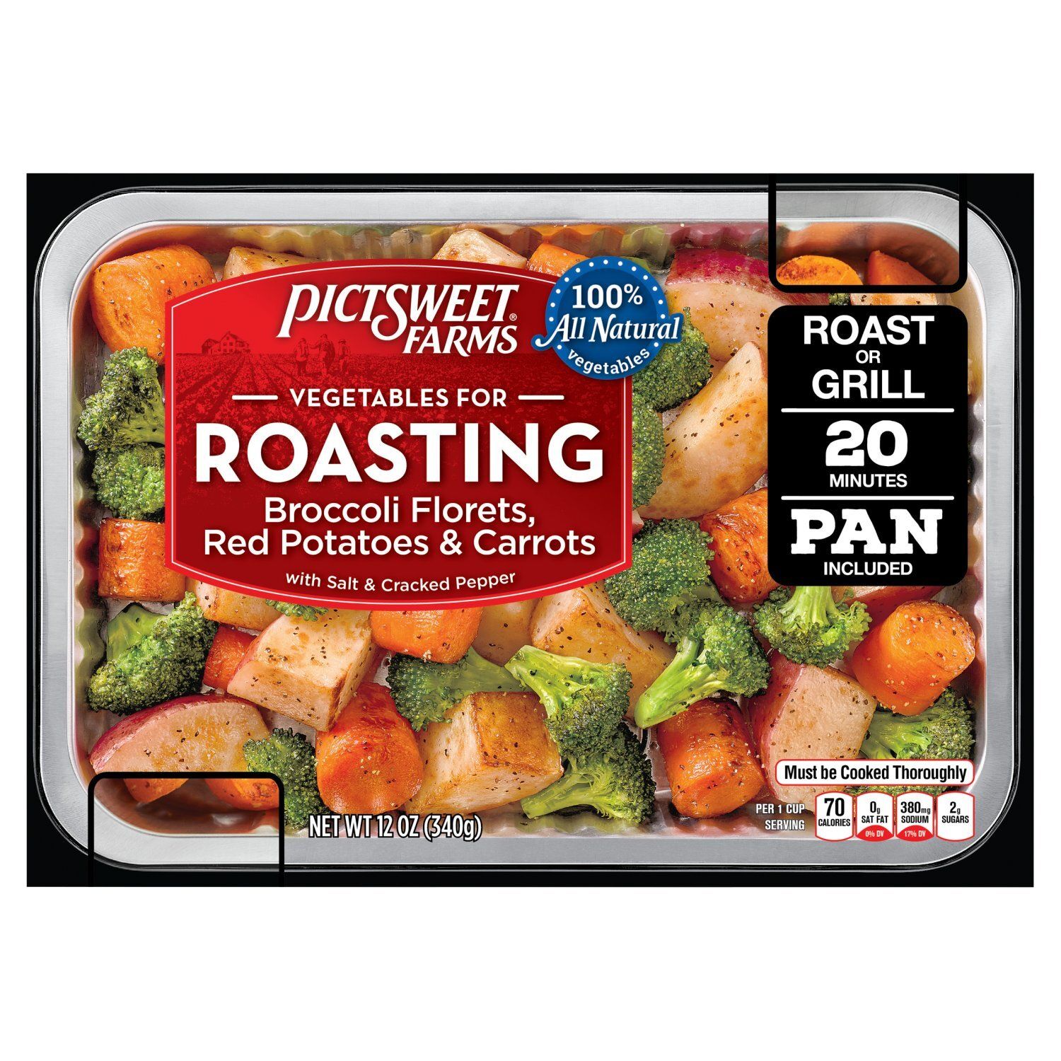 Pictsweet Farms Vegetables for Roasting Broccoli Florets, Red Potatoes &amp; Carrots, 12 oz