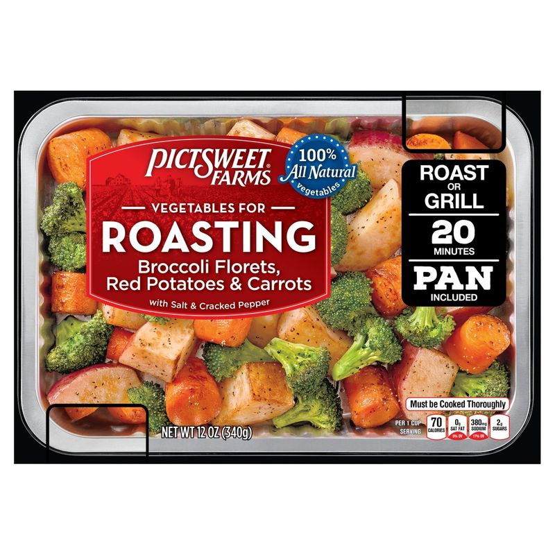 Pictsweet Farms Vegetables for Roasting Broccoli Florets, Red Potatoes &amp; Carrots, 12 oz