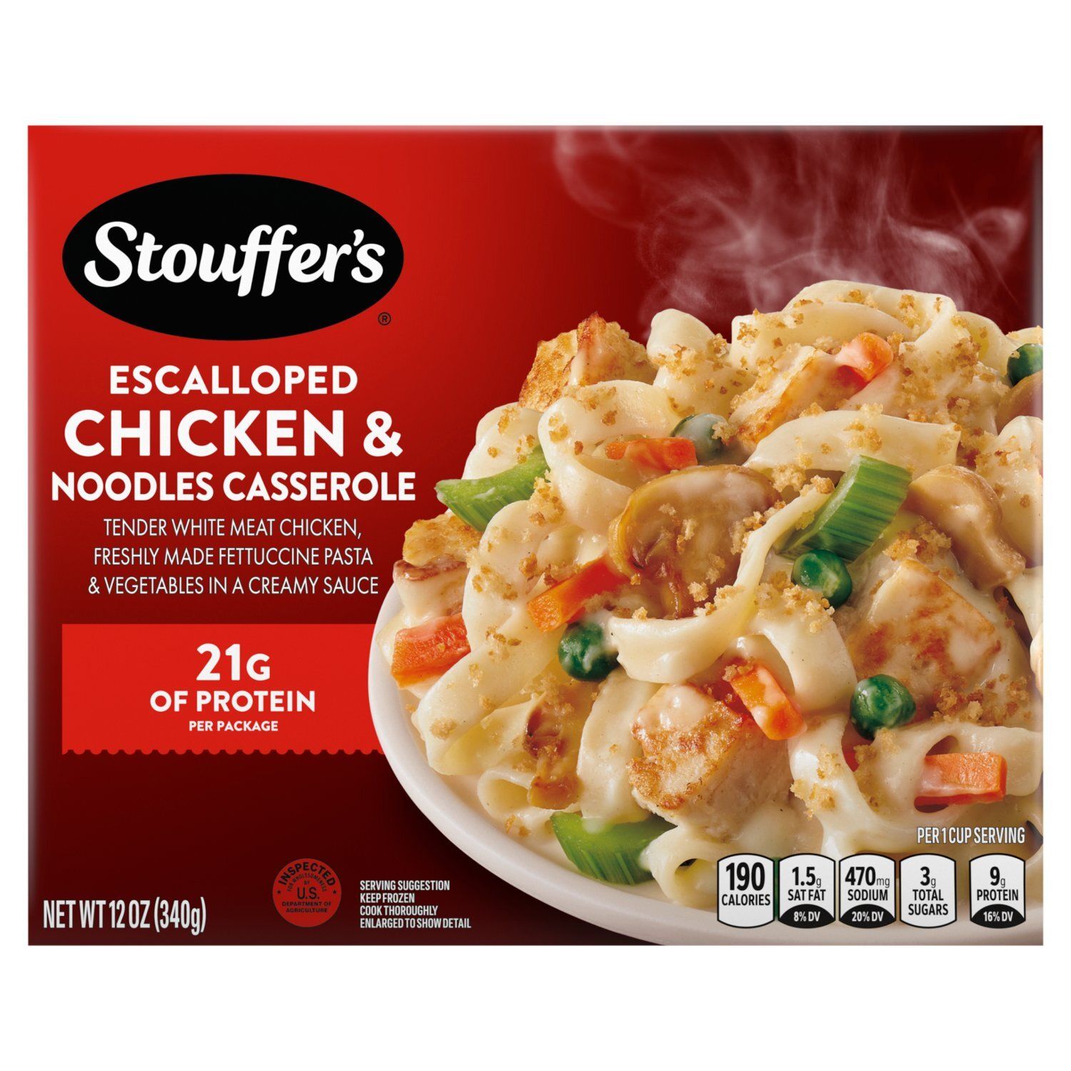 Stouffer&#39;s Escalloped Chicken &amp; Noodles Casserole, 12 oz