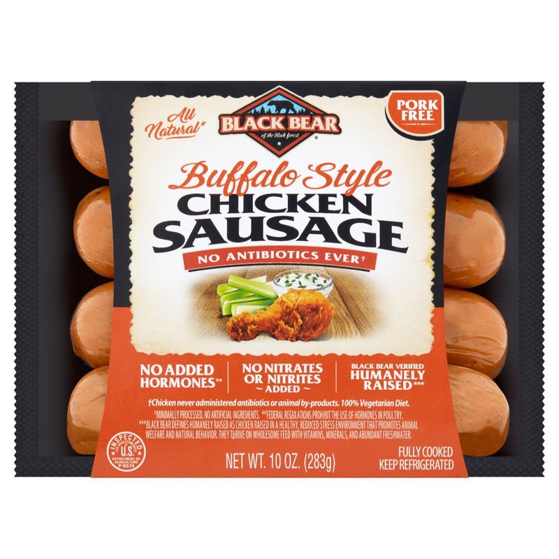 Black Bear Buffalo Style Chicken Sausage, 10 oz