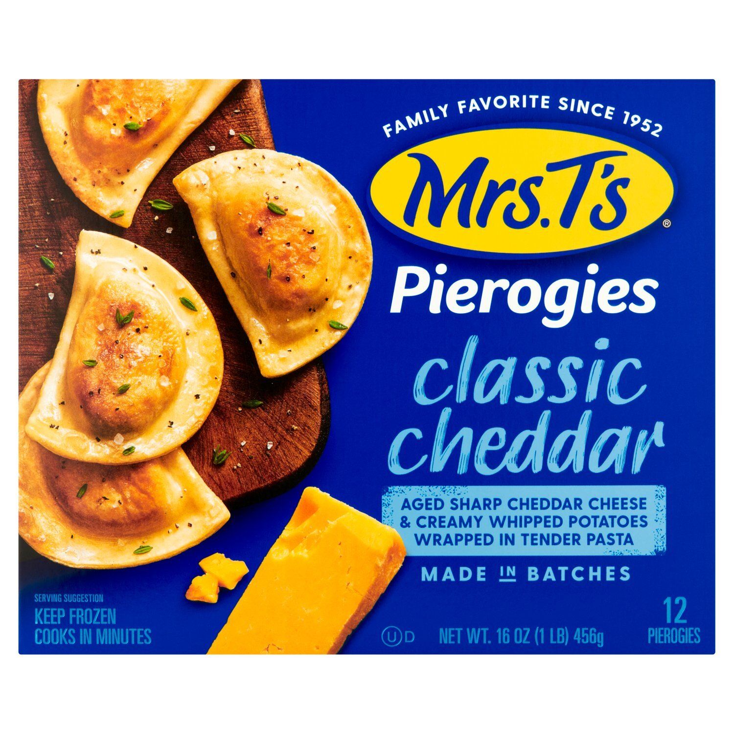 Mrs. T&#39;s Classic Cheddar Pierogies, 12 count, 16 oz
