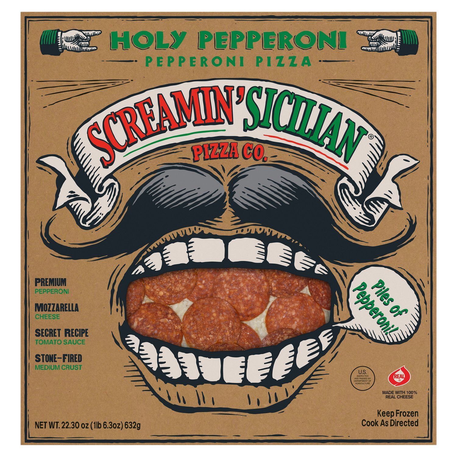 Screamin&#39; Sicilian Pizza Co. Holy Pepperoni Pizza, 22.30 oz