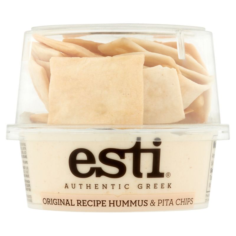 Esti Authentic Greek Original Recipe Hummus &amp; Pita Chips, 4.6 oz
