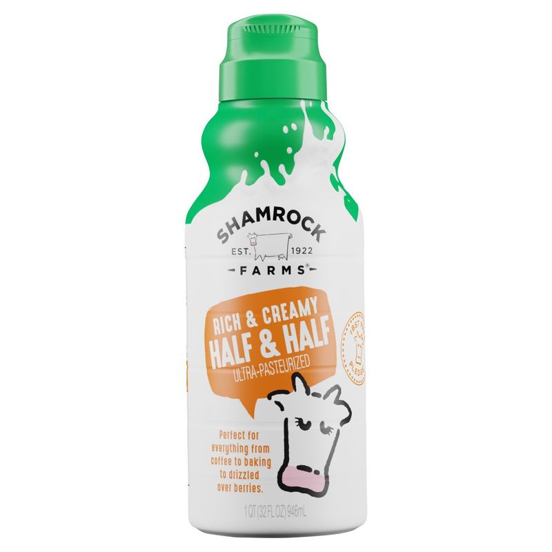 Shamrock Farms Rich &amp; Creamy Half &amp; Half Milk, 32 fl oz
