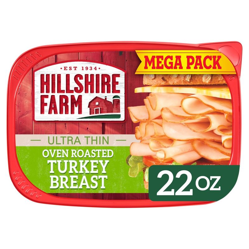 Hillshire Farm Ultra Thin Oven Roasted Turkey Breast Mega Pack, 11 oz, 2 count