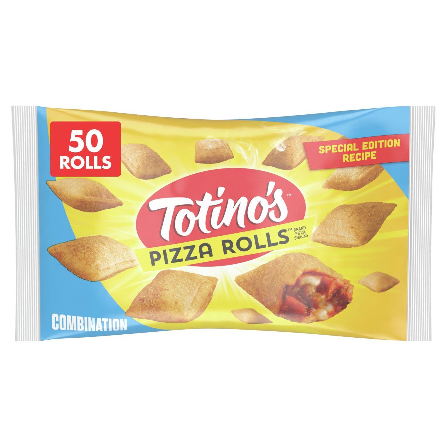 Totino&#39;s Pizza Rolls Combination Pizza Snacks Special Edition Recipe, 50 count, 24.8 oz