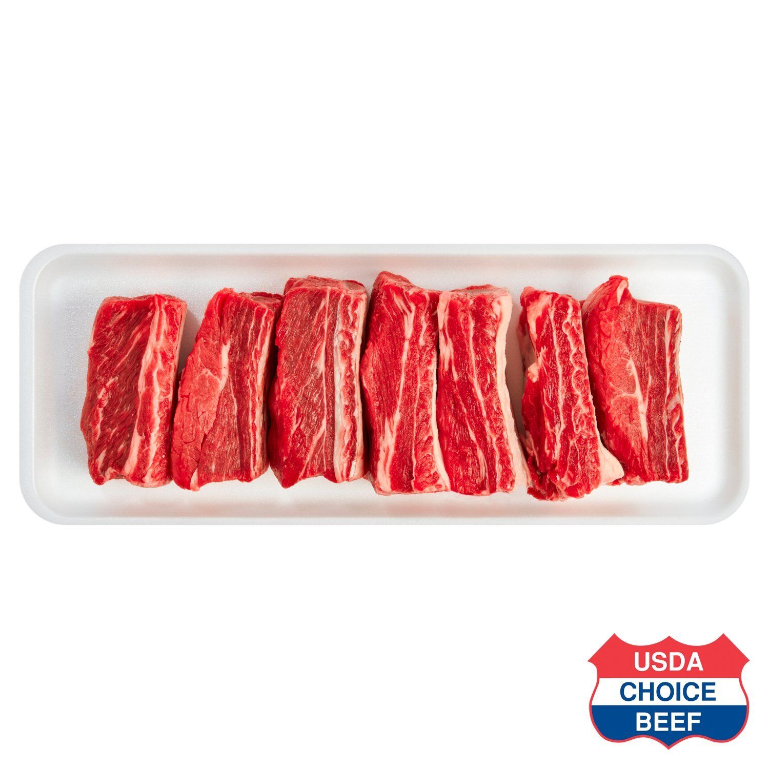 USDA Choice Beef Chuck Short Ribs, Bone In, Average Weight 1.5 lb Pack
