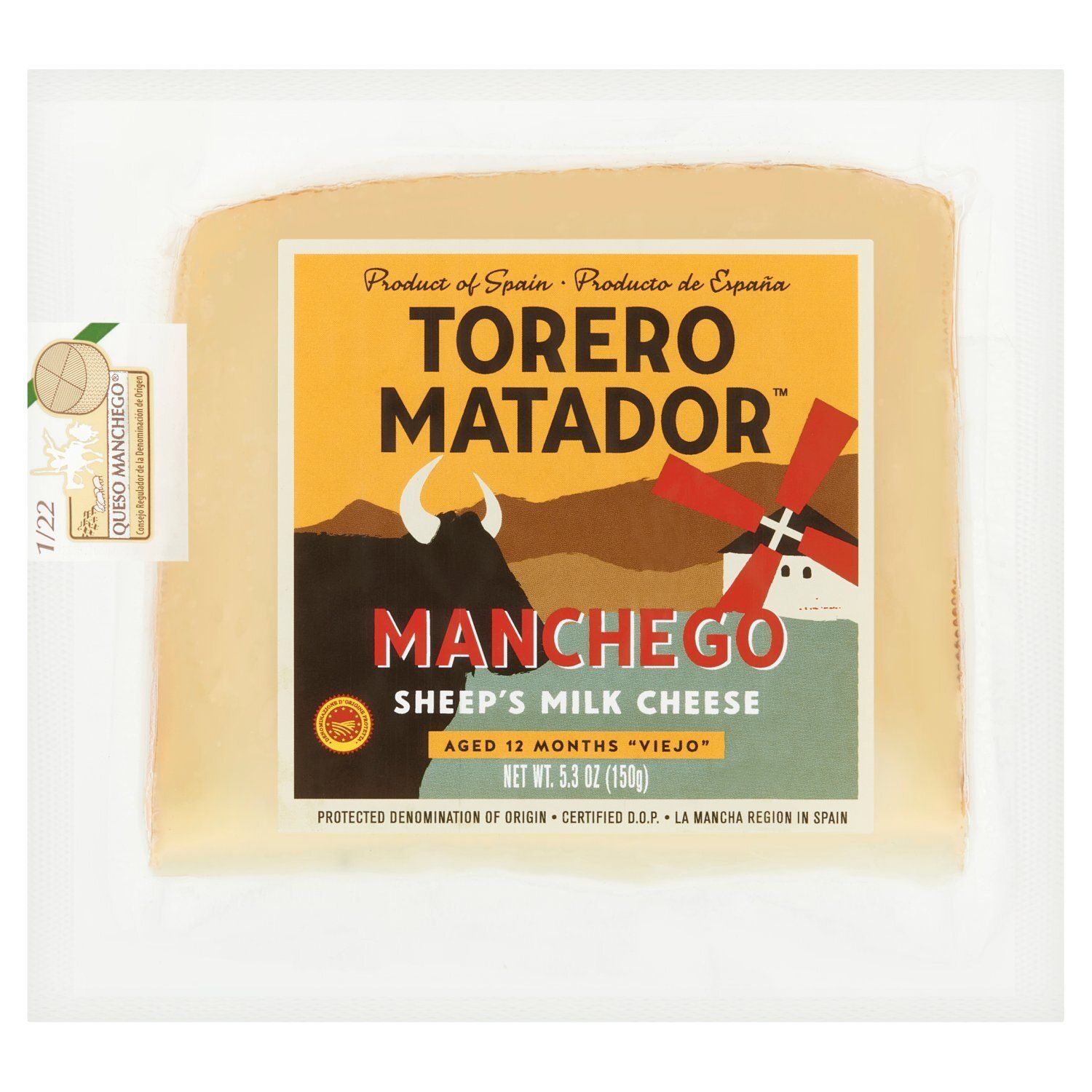 Torero Matador Manchego Sheep&#39;s Milk Cheese, 5.3 oz