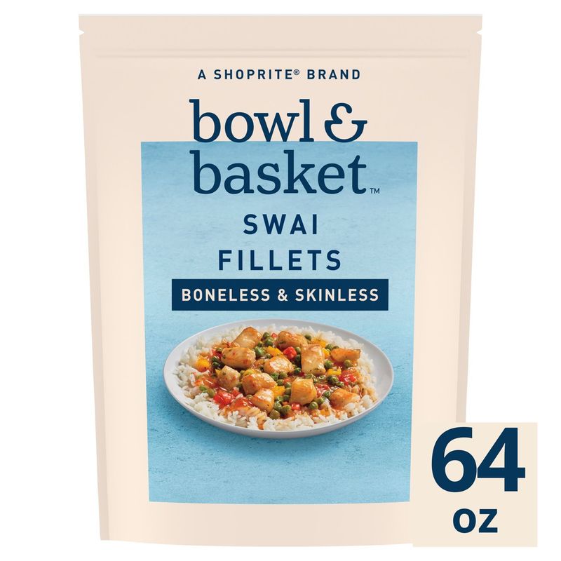 Bowl &amp; Basket Boneless &amp; Skinless Swai Fillets, 64 oz