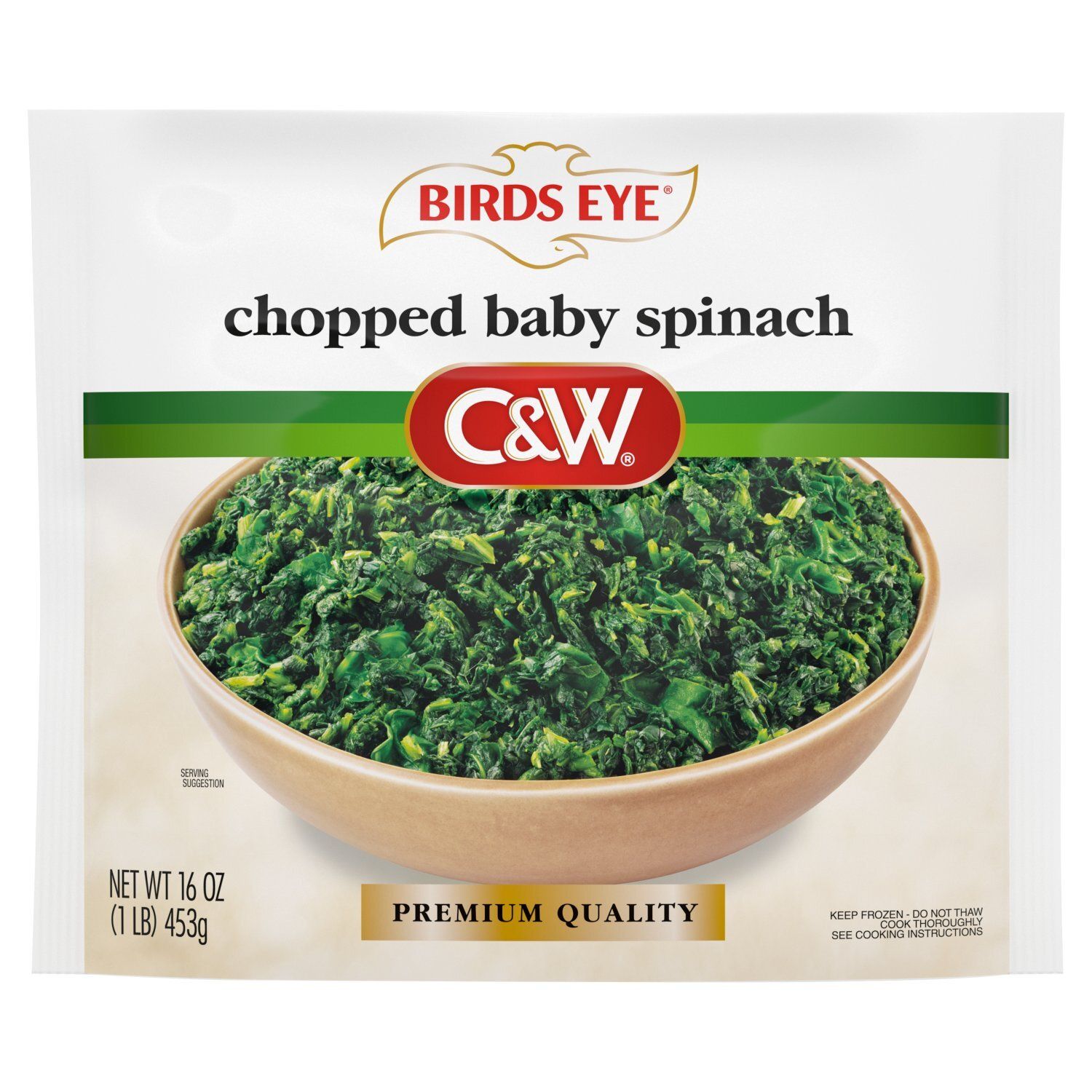 Birds Eye C&amp;W Chopped Baby Spinach, 16 oz