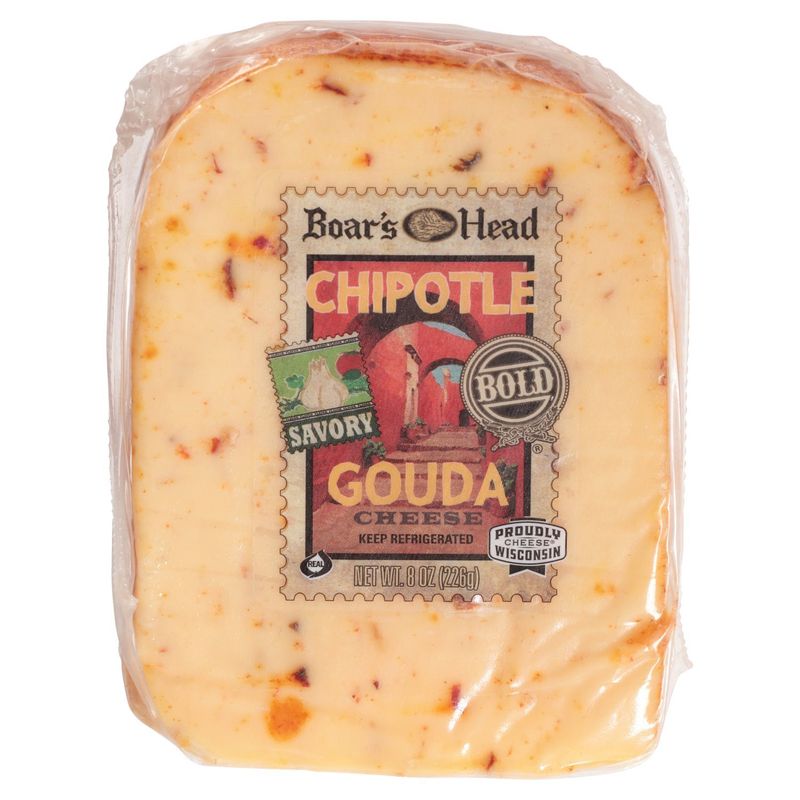 Boar&#39;s Head Chipotle Bold Savory Gouda Cheese, 8 oz